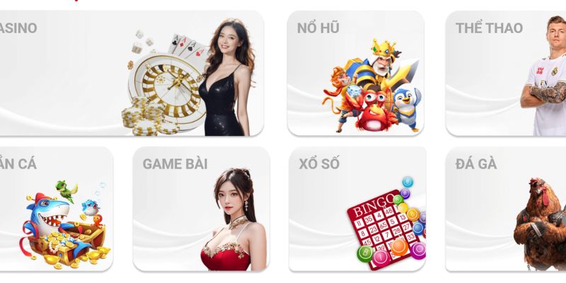 Người chơi có thể trải nghiệm đa dạng các sảnh game tại UU88